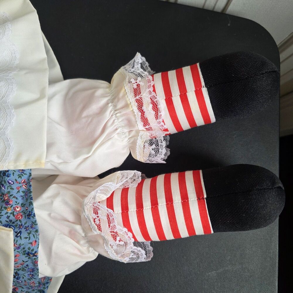 ​Vintage Handmade Raggedy Ann & Andy Large 24" Plush Dolls - Picture 11 of 16